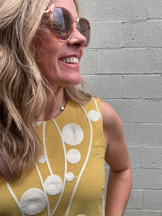 Sleeveless Button Back Top