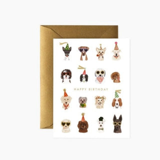 Happy Birthday Party Pups Card by Rifle