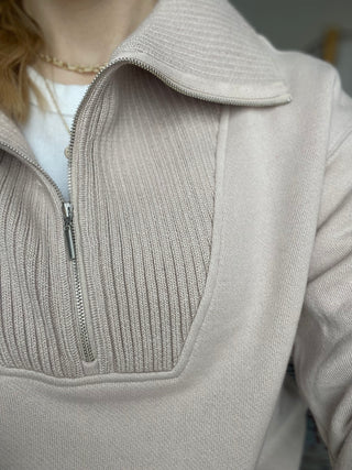 Sonata Fleece Sweatshirt Parchment