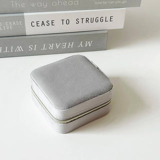 Portable Travel Box Case Velvet Jewelry Organizer