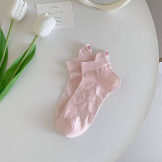 Wholesale Bow Embroidery Socks