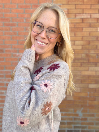 Floral Meadow Sweater