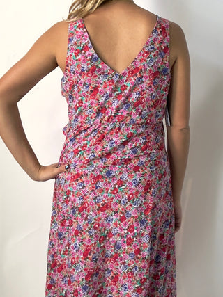 Floral Ruffle Front Maxi Dress by Liverpool