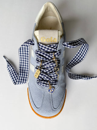 Gingham Shoe Charms and Lace Sets  Sneaker Charm Sets