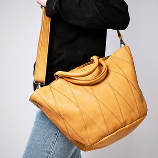 Claudia Diamond Leather Crossbody Bag