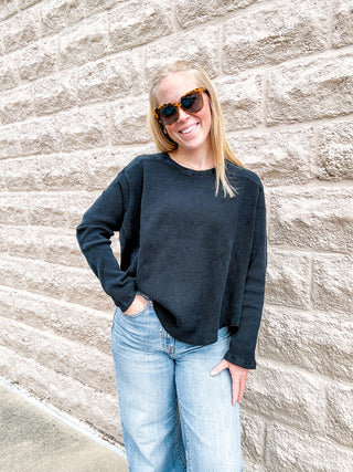 Harlow in Washed Black