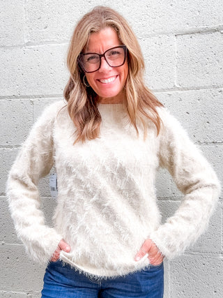 Long Sleeve Boatneck Sweater - Camel Metallic by Liverpool