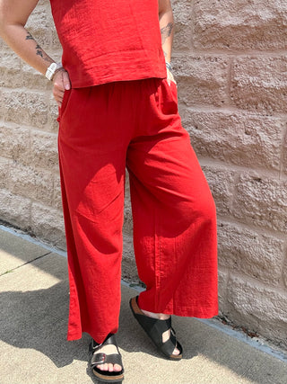 Scout Linen Pant Chili Pepper