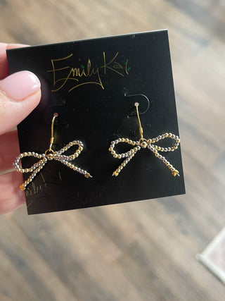 Bow Earrings by Emily Kai