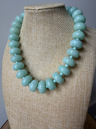 Semi Stone Bubble Necklace