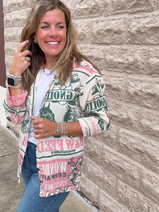 Boho Horse Lightweight Shacket