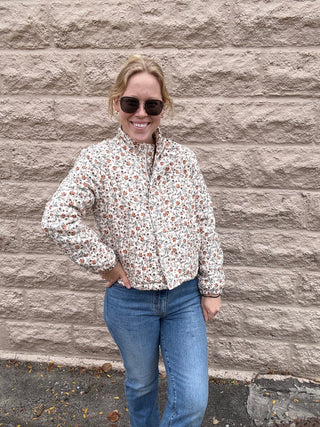 Just Looking Floral Cord Jacket