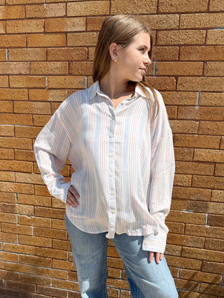 Lotus Button Down in Cotton Candy
