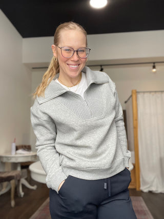 Sonata Fleece Sweatshirt Heather Gray