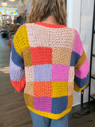 Electric Feels Hand Knit Cardigan