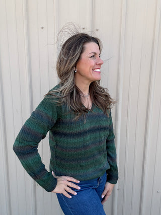 Emerald Space dye Sweater by Liverpool