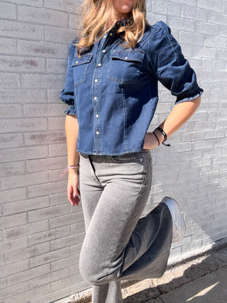 Antonia in Dark Cobalt