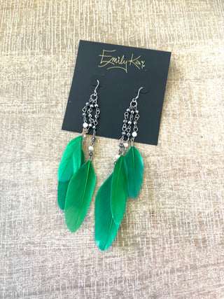 Feather Earrings by Emily Kai