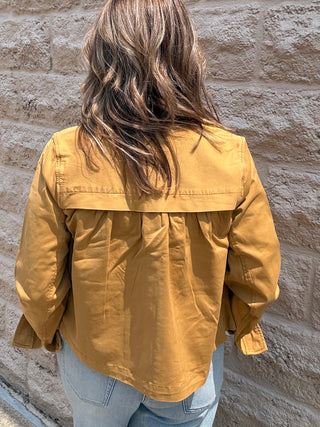 Collared Swing Jacket - Gold Rush