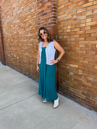 Reed Maxi Dress, Pacific Teal