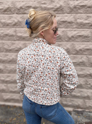 Just Looking Floral Cord Jacket