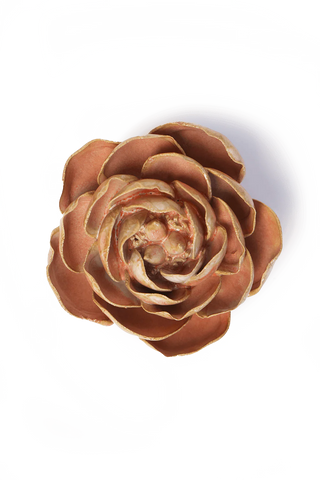 Peach Pink Big Ben Peony Ceramic Flower