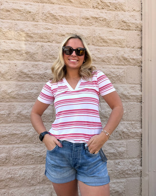 Relaxed Vintage Cuff Denim Shorts by Liverpool