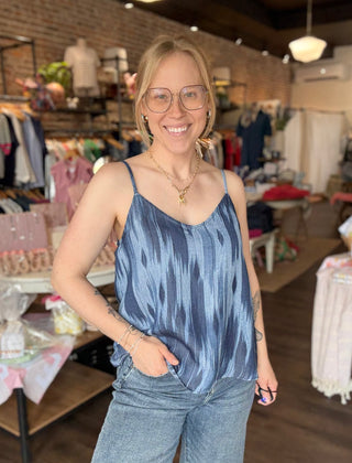 V Neck Woven Cami