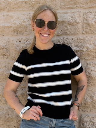 Amaris Short Sleeve Sweater by Dear John