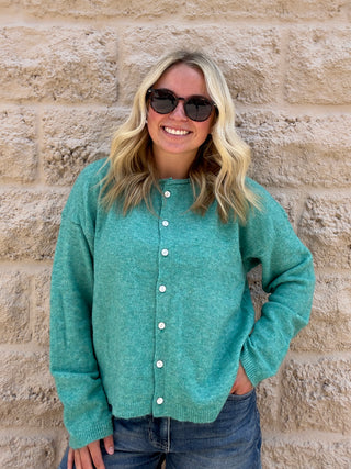Green Super Soft Cardigan
