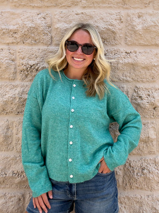 Green Super Soft Cardigan