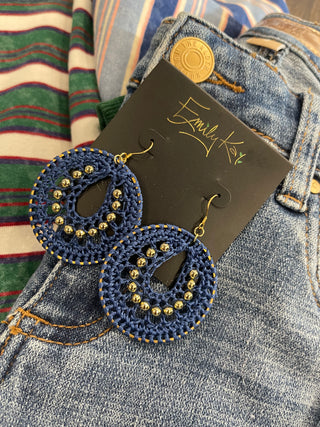 Small Macrame Earrings by Emily kai