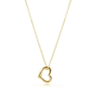 Love Gold Charm Necklace 16" Gold enewton