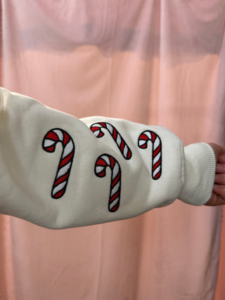 Ivory Gingerbread Recipe Christmas Embroider Sweatshirt