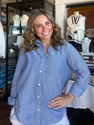 Seaport Striped Button Up Shirt