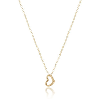 Love Small Charm 16" Gold Necklace enewton