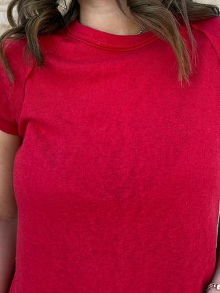 Short Sleeve Essential Tee Red