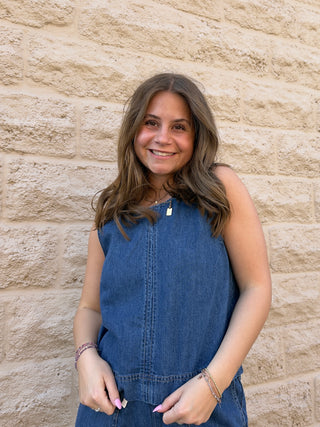 Sun Seeker Denim Tank by Z Suppy