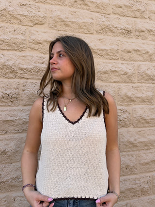 Yessina Whipstitch Tank Linen by Z Suppy