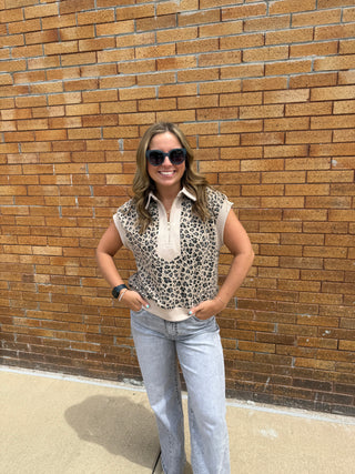 Animal Print Dolman Top