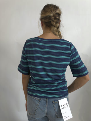 Half Sleeeve Boatneck Top by Liverpool