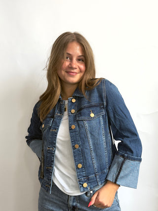 Cuffed Denim Jacket by Liverpool