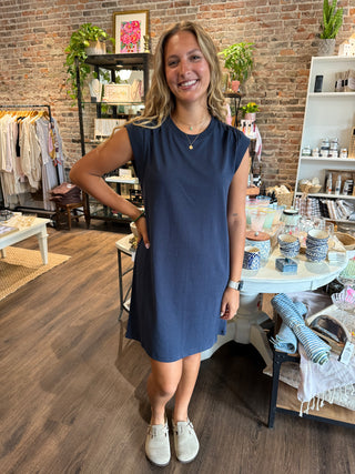 Routine Shift Mini Dress Eclipse