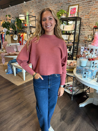 Dolman Sweater Dessert Rose