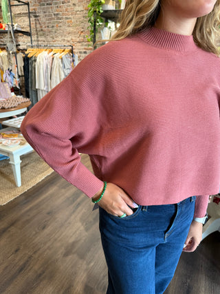 Dolman Sweater Dessert Rose