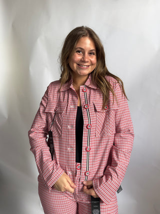 Red Plaid Jacket by Liverpool