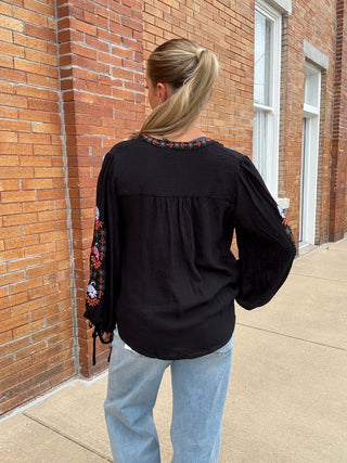 Vintage Embroidered Bohemian Top