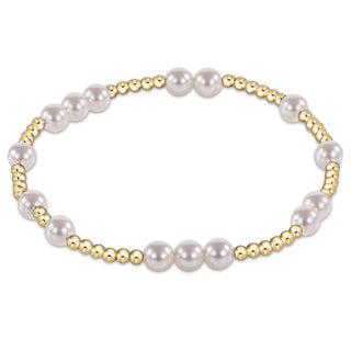 Hope Unwritten 5mm Pearl & Gold Bracelet enewton