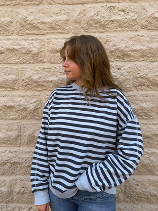Everyday Striped Crew by Z Supply Eclipse