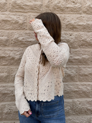 Cressa Cardigan in Natural by Z Supply Eclipse